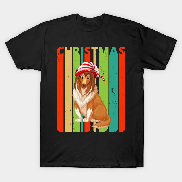 Colourful Christmas Dog T-Shirt by MadebyTigger